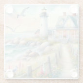 Activiteiten in de omgeving van Lighthouse Coastal Glazen Onderzetter (Achterkant)