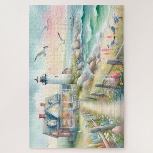 Activiteiten in de omgeving van Lighthouse Coastal Legpuzzel (Verticaal)