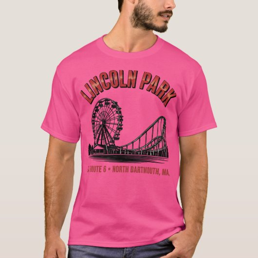 Activiteiten in de omgeving van Lincoln Park Retro T-shirt (Voorkant)
