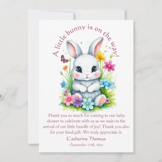 Activiteiten in de omgeving van Little Bunny Wildf Bedankkaart (Voorkant)