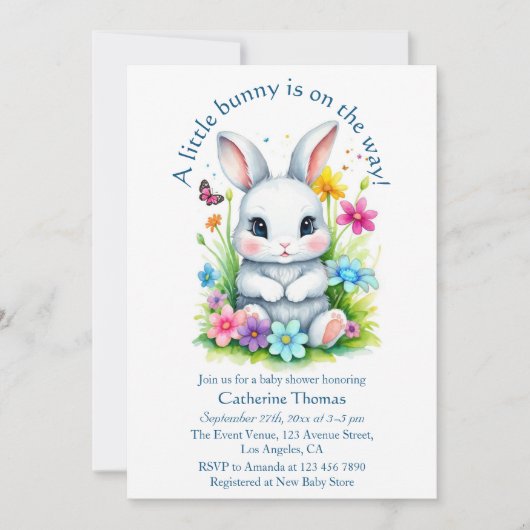 Activiteiten in de omgeving van Little Bunny Wildf Kaart (Voorkant)