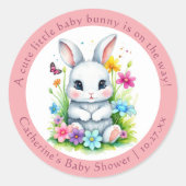 Activiteiten in de omgeving van Little Bunny Wildf Ronde Sticker (Voorkant)