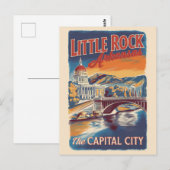 Activiteiten in de omgeving van Little Rock Arkans Briefkaart (Voorkant / Achterkant)