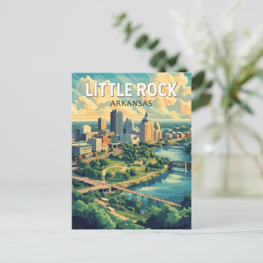 Activiteiten in de omgeving van Little Rock Arkans Briefkaart (Staand voorkant)