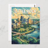 Activiteiten in de omgeving van Little Rock Arkans Briefkaart (Voorkant / Achterkant)