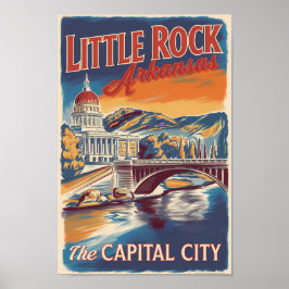 Activiteiten in de omgeving van Little Rock Arkans Poster