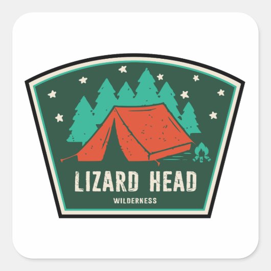 Activiteiten in de omgeving van Lizard Head Wilder Vierkante Sticker (Voorkant)