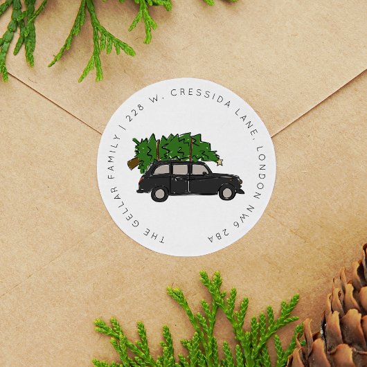 Activiteiten in de omgeving van London Black Cab C Ronde Sticker