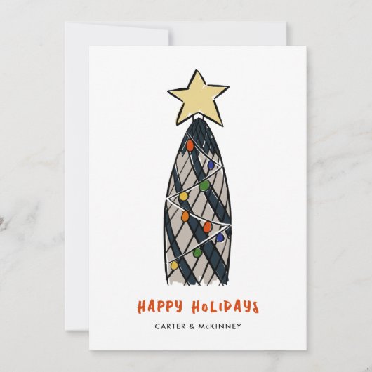 Activiteiten in de omgeving van London Gherkin Tow Feestdagenkaart (Voorkant)