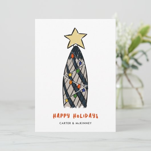 Activiteiten in de omgeving van London Gherkin Tow Feestdagenkaart (Staand voorkant)