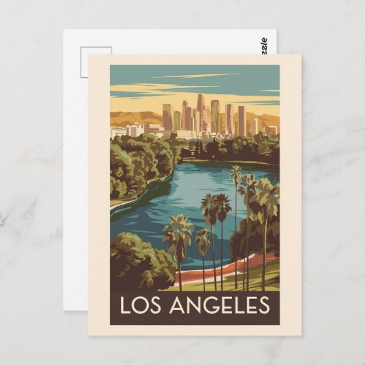 Activiteiten in de omgeving van Los Angeles Echo P Briefkaart (Voorkant / Achterkant)