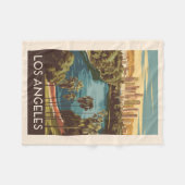 Activiteiten in de omgeving van Los Angeles Echo P Fleece Deken (Voorkant (Horizontaal))