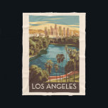 Activiteiten in de omgeving van Los Angeles Echo P Fleece Deken<br><div class="desc">Los Angeles retro vector reisontwerp. Los Angeles is een uitgestrekte stad in Zuid-Californië en het centrum van de film- en televisie-industrie van het land.</div>
