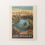 Activiteiten in de omgeving van Los Angeles Echo P Legpuzzel<br><div class="desc">Los Angeles retro vector reisontwerp. Los Angeles is een uitgestrekte stad in Zuid-Californië en het centrum van de film- en televisie-industrie van het land.</div>