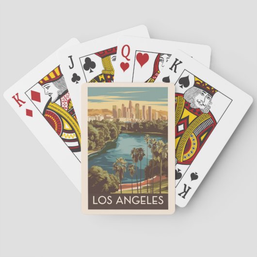 Activiteiten in de omgeving van Los Angeles Echo P Pokerkaarten (Achterkant)
