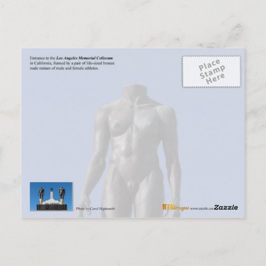 Activiteiten in de omgeving van Los Angeles Memori Briefkaart (Achterkant)