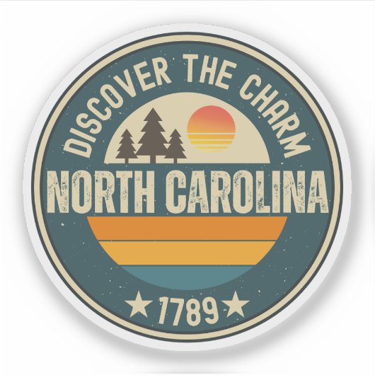 Activiteiten in de omgeving van Love North Carolin Sticker (Voorkant)