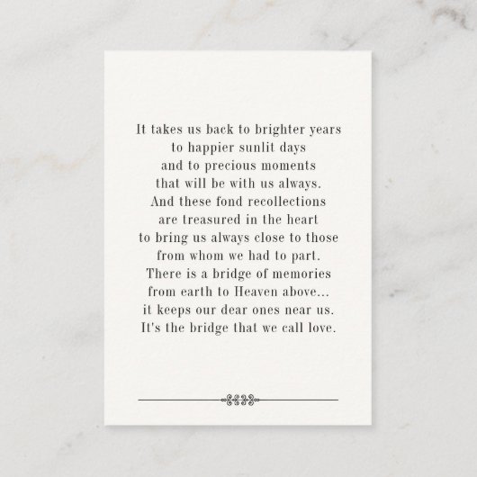 Activiteiten in de omgeving van Loving Memory Tree Visitekaartje (Achterkant)