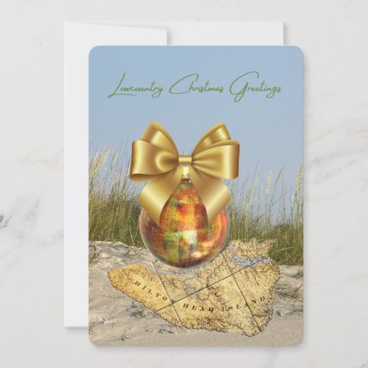 Activiteiten in de omgeving van Lowcountry Christm Feestdagenkaart (Voorkant)