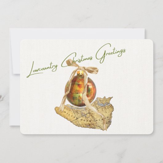 Activiteiten in de omgeving van Lowcountry Christm Feestdagenkaart (Voorkant)