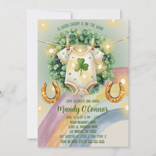 Activiteiten in de omgeving van Lucky Charm Shamro Kaart (Voorkant)