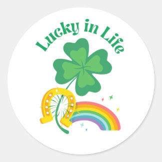 Activiteiten in de omgeving van Lucky in Life St P Ronde Sticker