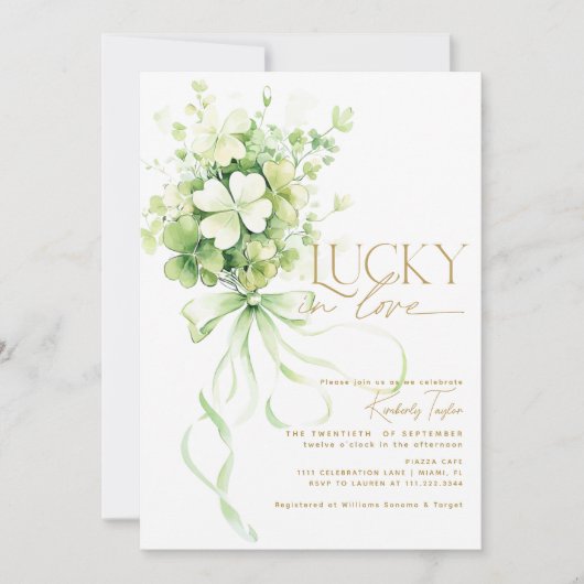 Activiteiten in de omgeving van Lucky in Love Sham Kaart (Voorkant)