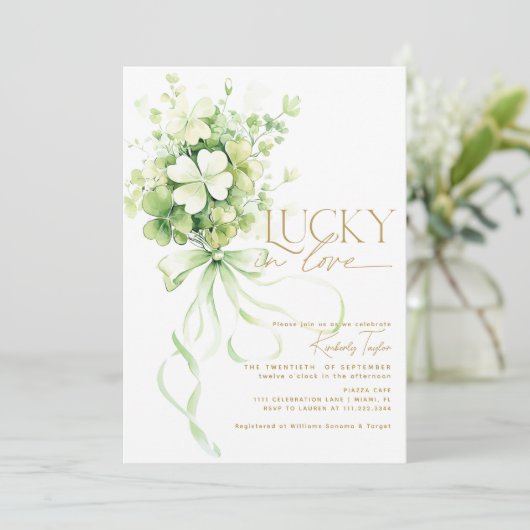 Activiteiten in de omgeving van Lucky in Love Sham Kaart (Staand voorkant)