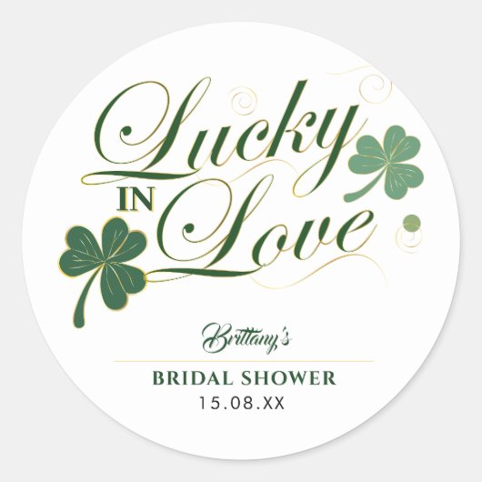 Activiteiten in de omgeving van Lucky in Love St P Ronde Sticker (Voorkant)