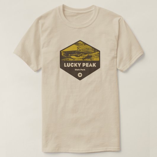 Activiteiten in de omgeving van Lucky Peak State P T-shirt (Design voorkant)