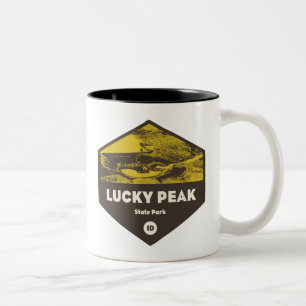 Activiteiten in de omgeving van Lucky Peak State P Tweekleurige Koffiemok
