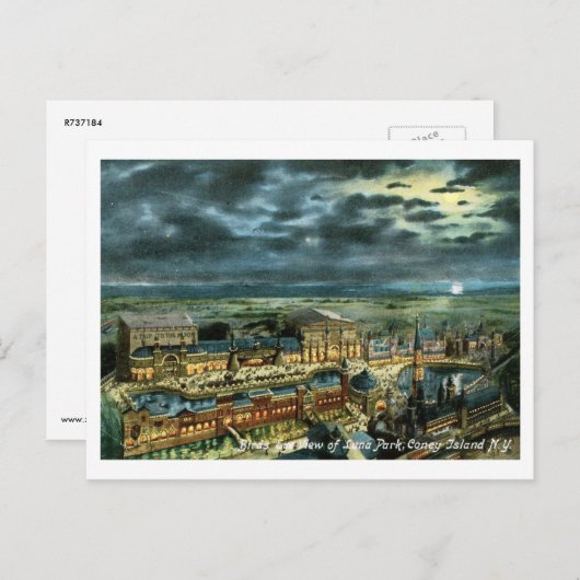 Activiteiten in de omgeving van Luna Park at Night Briefkaart (Voorkant / Achterkant)