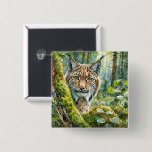 Activiteiten in de omgeving van Lush Green Forest  Vierkante Button 5,1 Cm (Voorkant /achterkant)