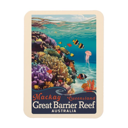 Activiteiten in de omgeving van Mackay Great Barri Magneet (Verticaal)