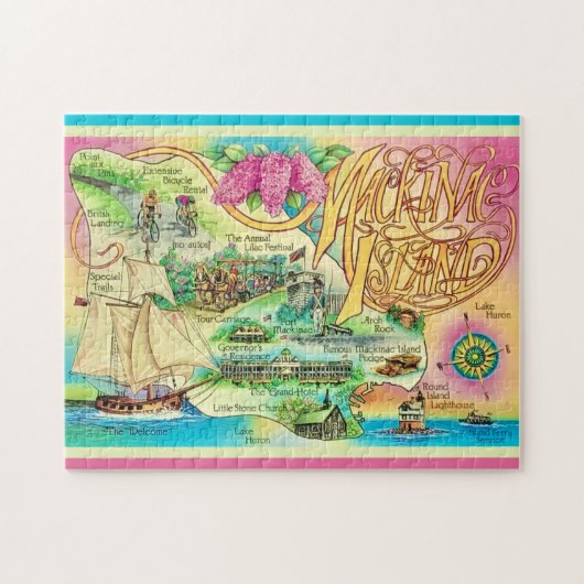 Activiteiten in de omgeving van Mackinac Island La Legpuzzel (Horizontaal)