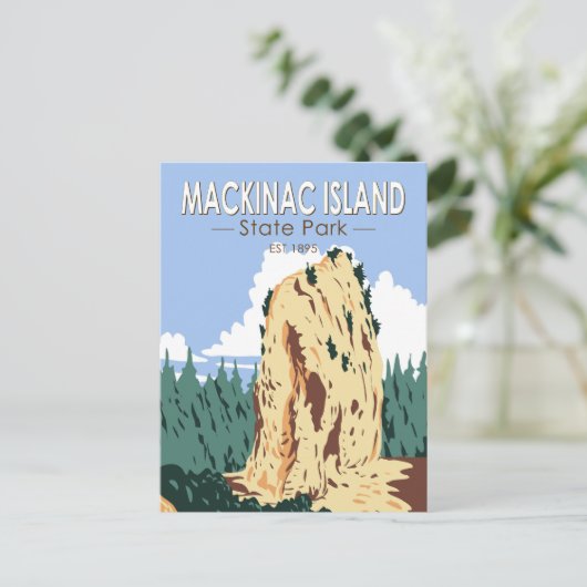 Activiteiten in de omgeving van Mackinac Island St Briefkaart (Staand voorkant)