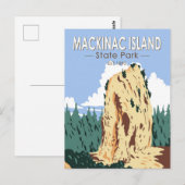 Activiteiten in de omgeving van Mackinac Island St Briefkaart (Voorkant / Achterkant)