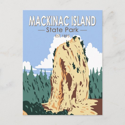 Activiteiten in de omgeving van Mackinac Island St Briefkaart (Voorkant)