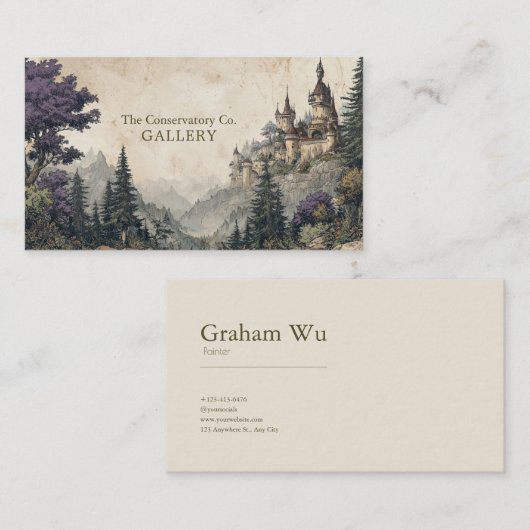 Activiteiten in de omgeving van Majestic Mountain  Visitekaartje (Voorkant / Achterkant)