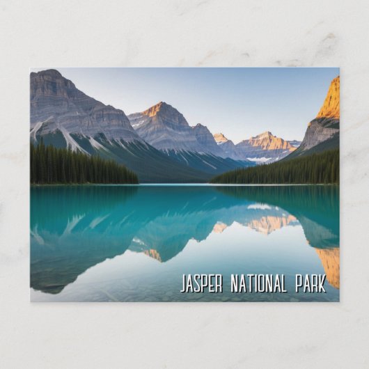 Activiteiten in de omgeving van Maligne Lake Jaspe Briefkaart (Voorkant)