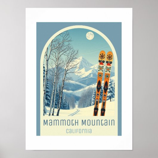 Activiteiten in de omgeving van Mammoth Mountain C Poster (Voorkant)