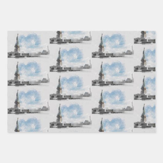 Activiteiten in de omgeving van Manhattan NYC Libe Inpakpapier Vel (Voorkant 2)