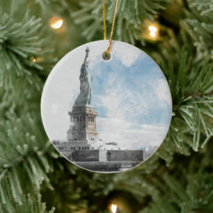 Activiteiten in de omgeving van Manhattan NYC Libe Keramisch Ornament