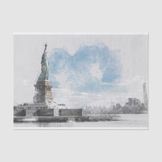 Activiteiten in de omgeving van Manhattan NYC Libe Tissuepapier (Voorkant)