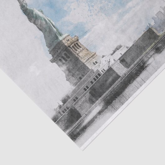 Activiteiten in de omgeving van Manhattan NYC Libe Tissuepapier (Detail)