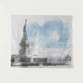 Activiteiten in de omgeving van Manhattan NYC Libe Wandkleed (Voorkant (horizontaal))