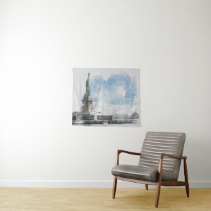 Activiteiten in de omgeving van Manhattan NYC Libe Wandkleed