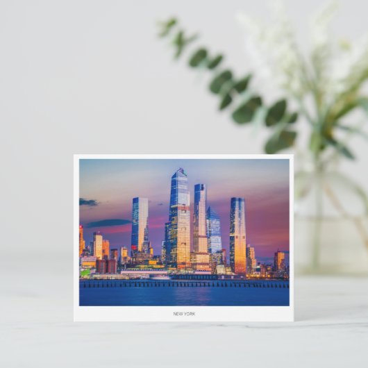 Activiteiten in de omgeving van Manhattan Skyline, Feestdagenkaart (Staand voorkant)