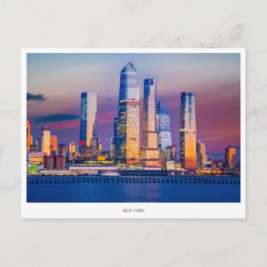 Activiteiten in de omgeving van Manhattan Skyline, Feestdagenkaart (Voorkant)