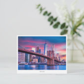 Activiteiten in de omgeving van Manhattan Skyline, Feestdagenkaart (Staand voorkant)